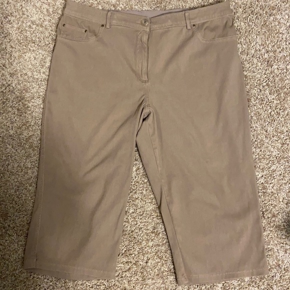 Ruby Rd. Pants - Ruby Rd Women’s Capris Tan, size 18 EUC